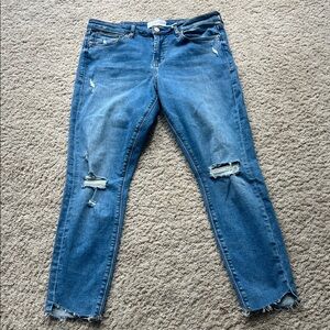 Dear John Gisele skinny Distressed Blue Women's Jeans NWOT